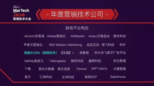 群硕软件上榜中国第一份 营销技术生态图